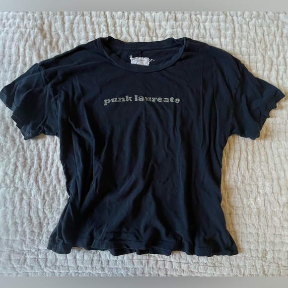 CURRENT/ELLIOTT Rare Punk Laureate T-Shirt Black Tee Vintage Patti Smith 1970s S - Picture 2 of 11